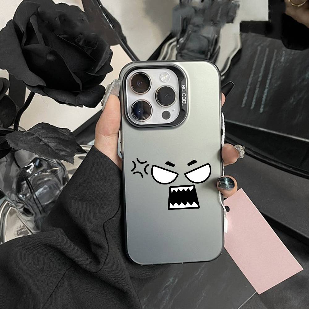 Kawaii Emoji  Phone Case For IPhone 16 17 15 14 12 13 Pro Max white Color Shockproof Cover