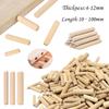 100/50 stücke Holzbearbeitung Dübel Handwerk Dübel Pins Stangen Set Möbel Beschlag Dübel Pin Holz Schrank Schublade Runde Geriffelte Holz
