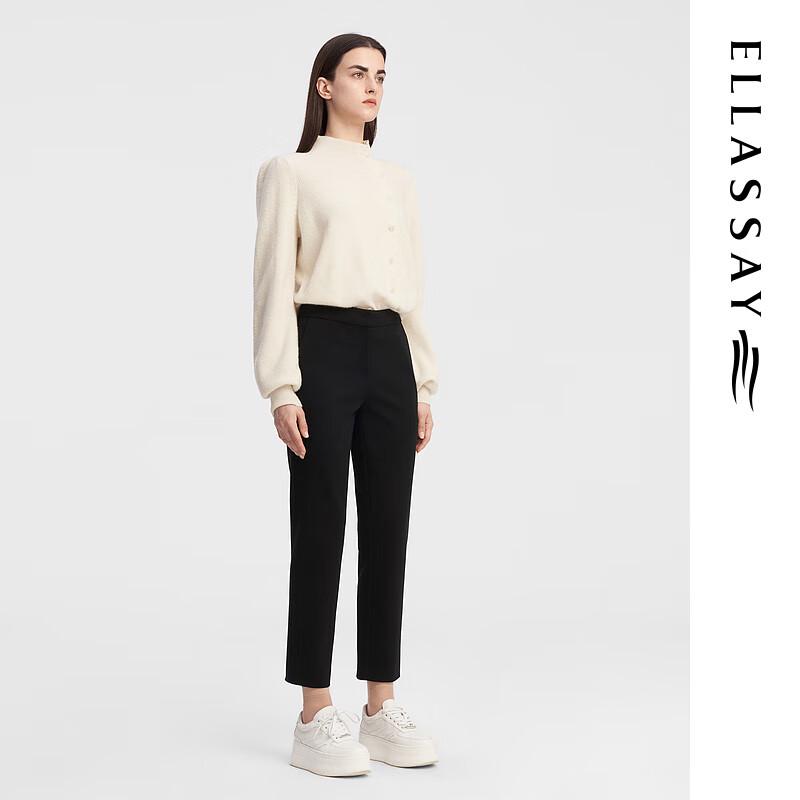 ELLASSAY Women's Autumn Wool Blend Casual Trousers
