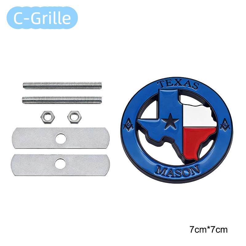 3D Metal Texas Badge For Vehicle J-EEP Wrangler R-aptor SUV Modification Accessories