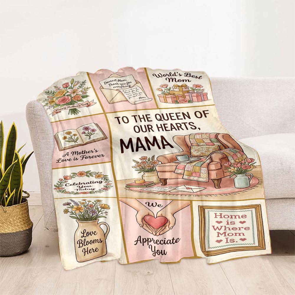 Mother's Love And Strength Blanket Suitable for sofas,travel, living rooms also a good gift for friends and family Suitable for all seasons.