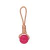 Dog Toys Interactive Hemp Rope Rubber Leaking Balls Treat Balls For Pet Tooth Cleaning Small Dogs Chewing Bite Resistant Toys