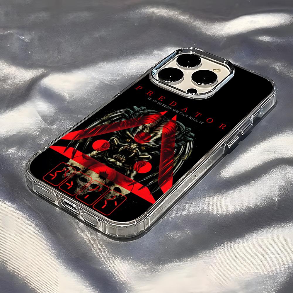 Predator Phone Case For IPhone 17 Pro Max 16 15 14 Pro Max IPhone 13 Pro Max 11 Plus Transparent Cover