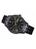 Citizen Serie Meccanica: Acciaio Inossidabile Rivestito di Nero, Quadrante Nero, Lancette Dorate, Luminoso Vintage, Display, Orologio da Uomo Meccanico in Acciaio. NH7505