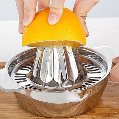 Portable Lemon Orange Manual Fruit Juicer Stainless Steel Kitchen Accessories Tools Citrus Raw Hand Pressed Juice Maker
