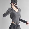 Yoga Long Sleeves Female Fashion Good-looking Sexy Workout Clothes
