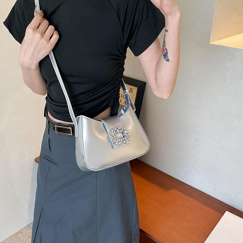 Red Shoulder Bags for Women Elegant Handbags Purse Chic PU Leather Luxury Design Wedding Top Handle Clutch Crossbody Bag CLE