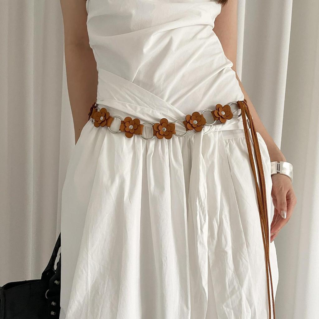 Retro Bohemian Brown Wide Waist Corset Belt for Women - Leather Kawanishi Style Accessory