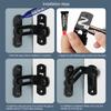 Multi-Purpose Sliding Door Cabinet File Cabinet Furniture Lock Bolt 90 Degree Easy Install