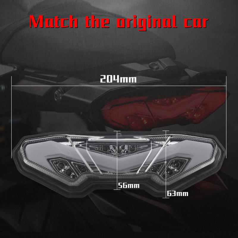 Motorcycle LED Taillight Brake Assembly with Steering Rear Tail Light For YAMAHA MT09 Tracer 2015 2016 2017 2018 FJ-09 2015-2018
