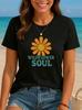 Wildflower Soul T-Shirt Retro Boho Floral Graphic Tee for Women