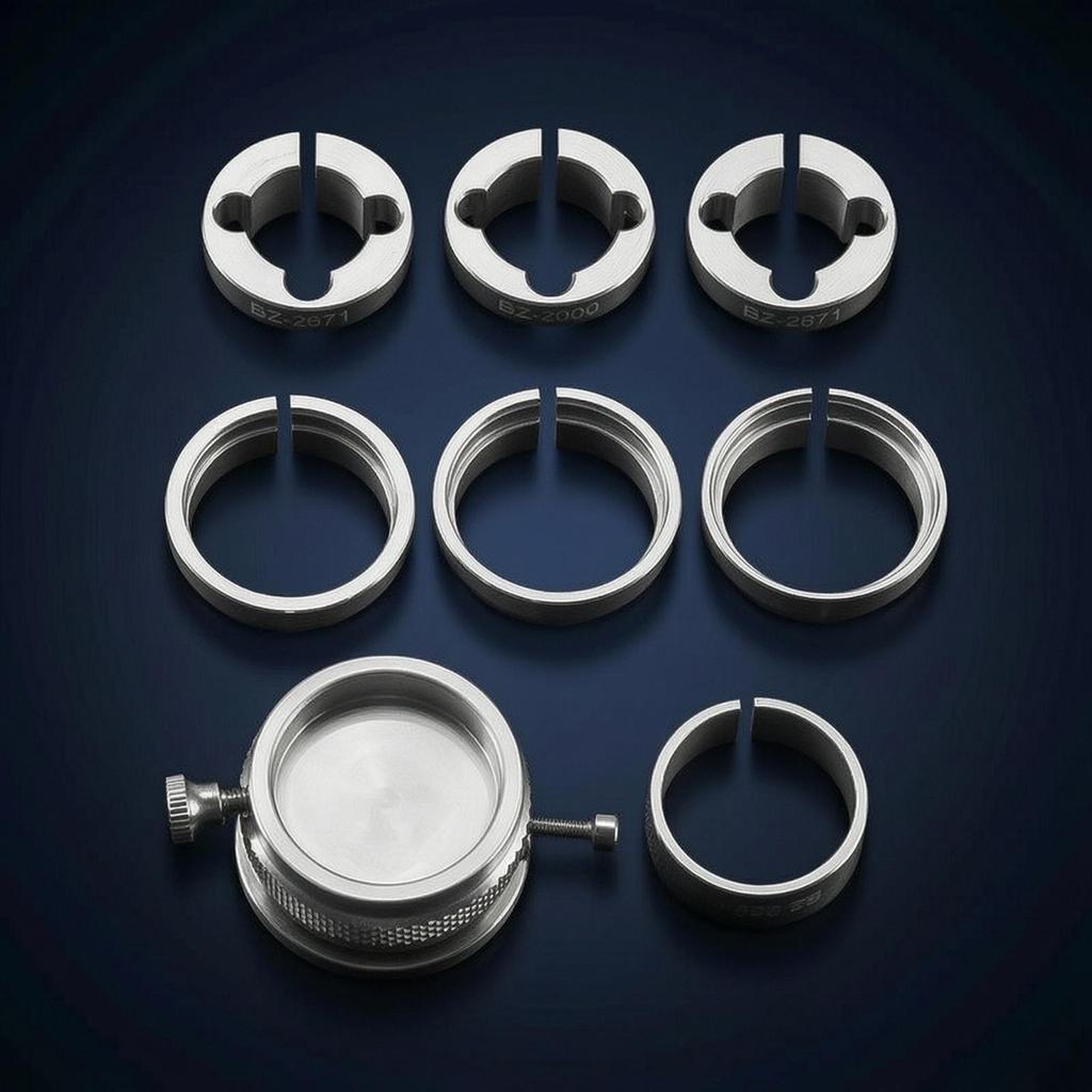 Movement Seat with Adapter Rings Knurled Watch Base Rotary Repair