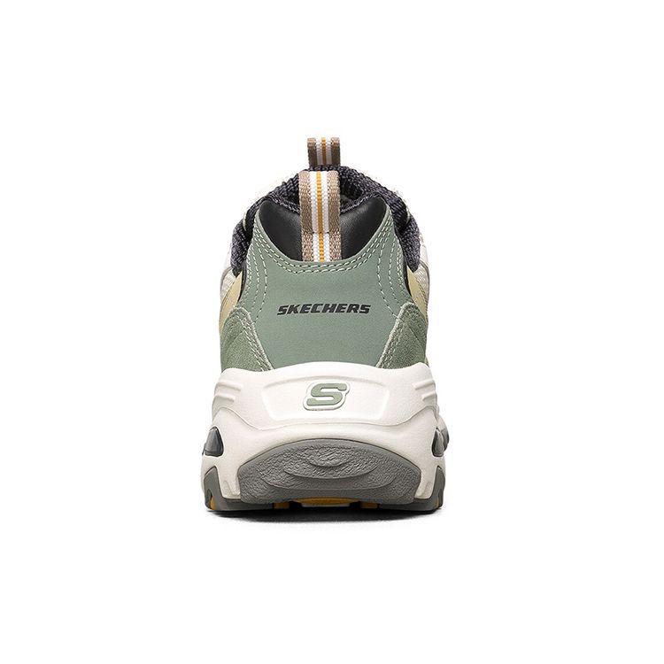 Skechers DLites 1.0 Panda Shoes Milk Tea Bear Thick Sole Sports Comfortable Casual Shoes Women Sneaker Olive 13167-NTOL