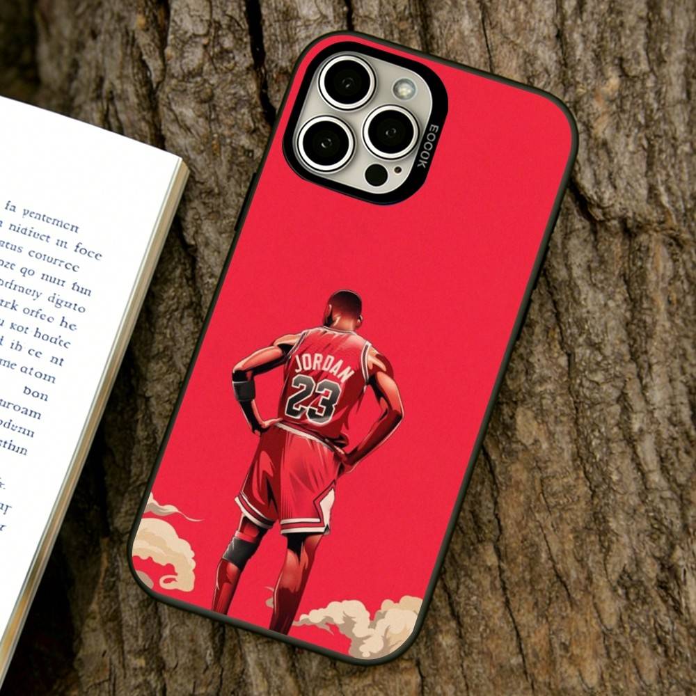 Michael Jordan Phone Case For iPhone 17,16,15,14,13,12,11 Plus,Pro Max,XS,Colorful Silver Phone case Funda Cover