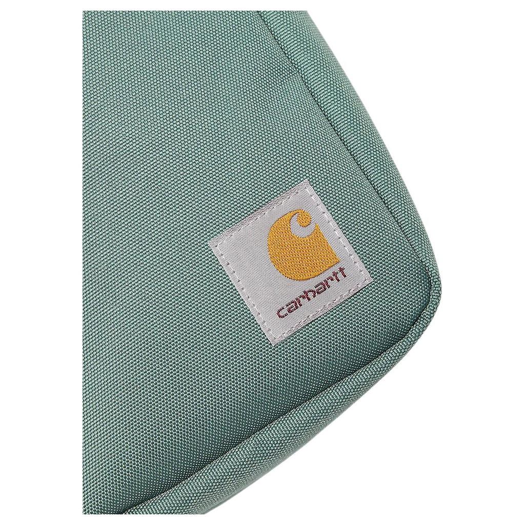 New Carhartt WIP Jake Polyester Crossbody Bag, Shoulder Bag Unisex Silver Pine Green I031582-2M2