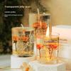 DIY Real Flower Jelly Scented Candle Cup - Creative Souvenir Gift for Girls' Bedroom with Long-Lasting Fragrance.