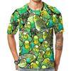 Birds 3D Printing T-shirt Funny Pattern Design Casual T Shirts For Men's Kids Round Neck Short Sleeves Streetwear Clothes Tees