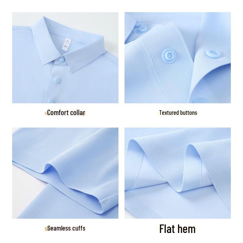 Maoren Men's Cooling Sun Protection Quick-Dry Ice Silk Polo Shirt