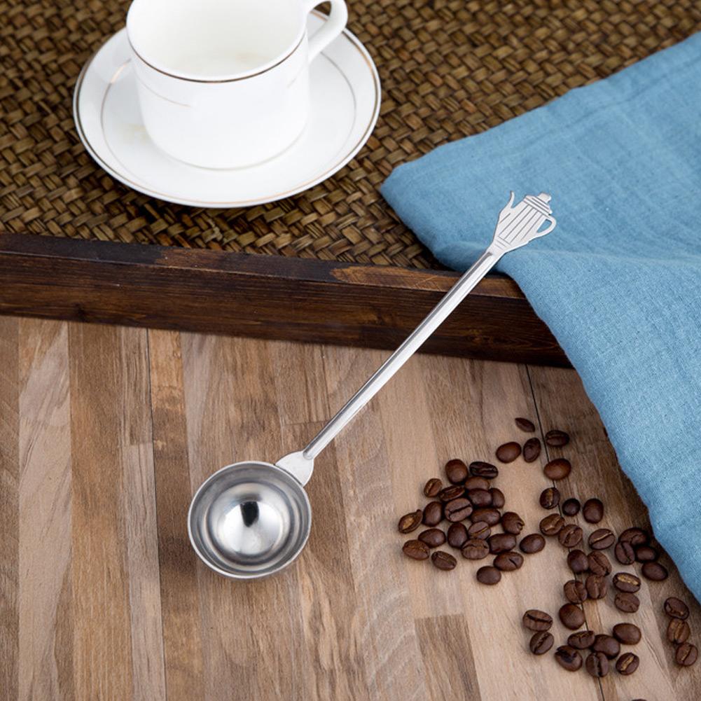 Stainless Steel Coffee Long Handle Measuring Mixing Stirring Spoon Tableware