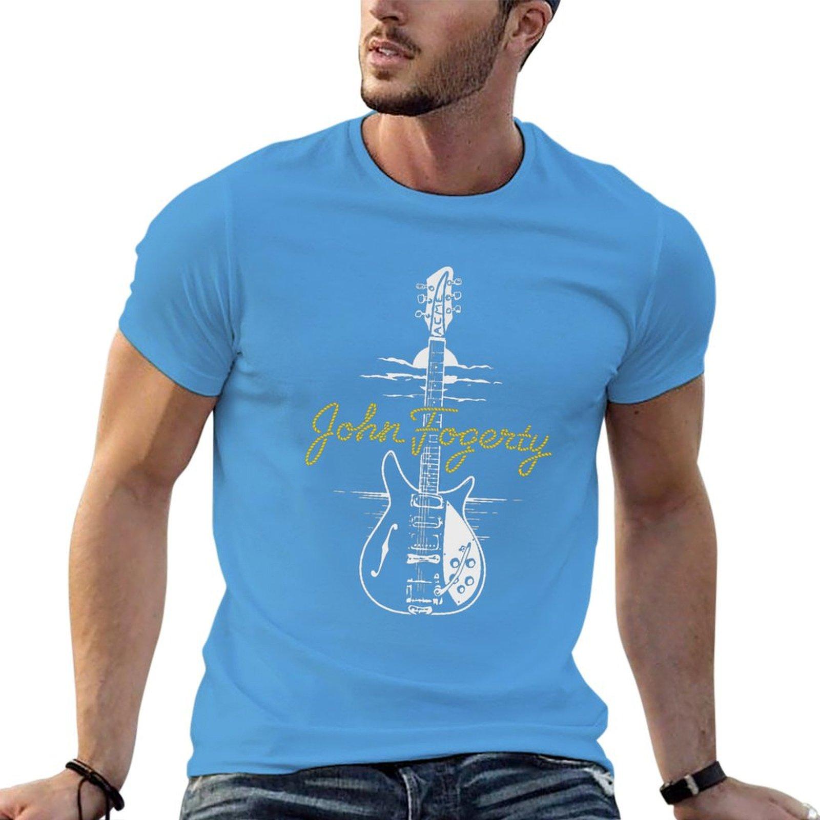 Футболка John Fogerty одежда большого размера для мальчика тяжеловесы оверсайз футболка мужчины S