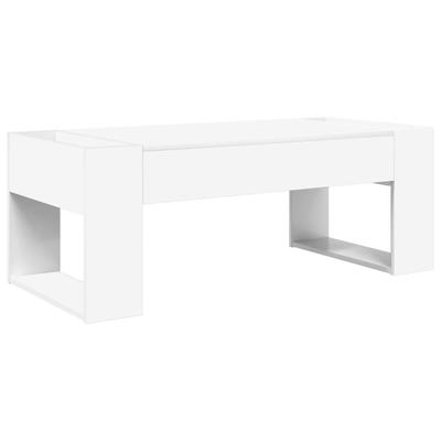 White Coffee Table 110 X 50 X 41 Cm Particleboard