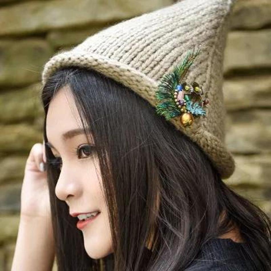 1 Pcs Handmade Peacock Feather Brooch New Ethnic Jewelry Copper Flowers Brooch Glazed Stones Vintage Brooch New