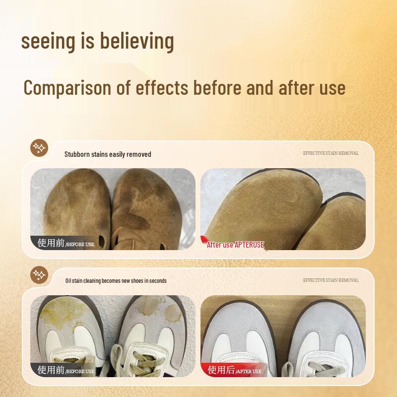 Čistič semišových sněhulí a bot Ugg & Birkenstock - Odstraňovač skvrn a péče pro nubuk