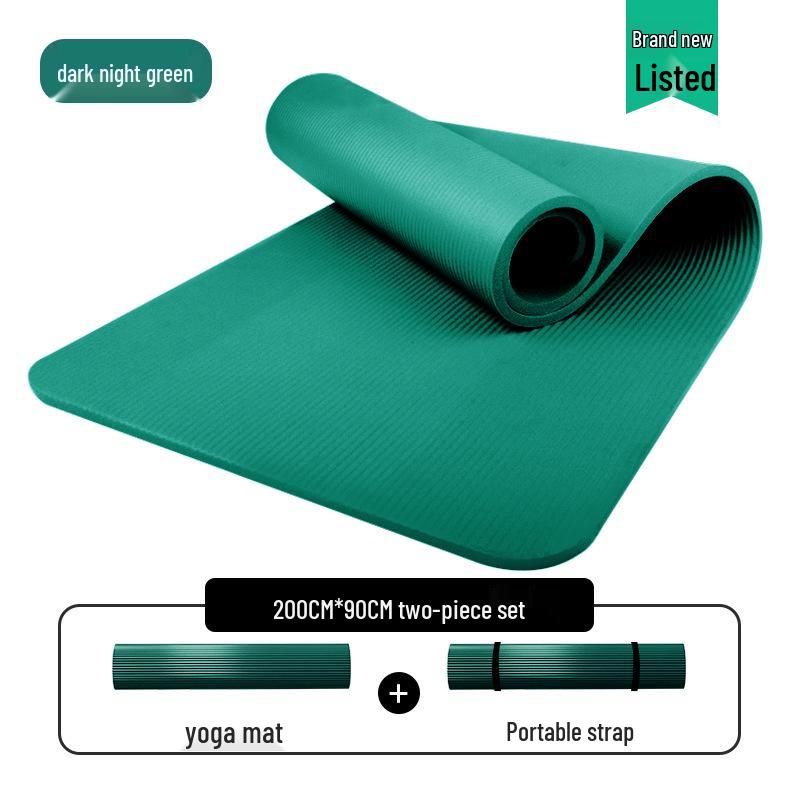 Men's Non-slip Beginner Yoga Mat - Thick, Wide, Long for Home Fitness