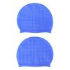 Silicone Swim Cap for Men Women Waterproof Bathing Cap To Keep Long Hair Dry Non-Slip Adult Swimming Caps for Swim Training Racing