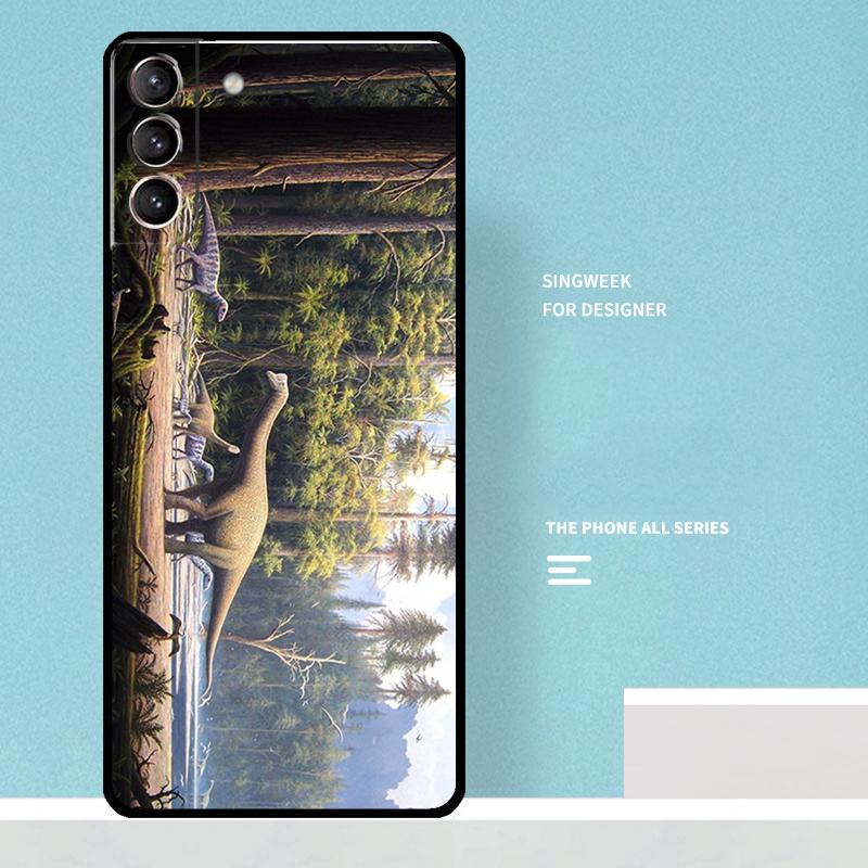 

Dinosaur Case For Samsung Galaxy S25 Ultra S21 S22 S23 S24 Ultra S9 S10 S20 Plus S25 FE Phone Cover Galaxy S23 FE