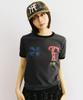 FREEMARIO Smudge Ringer T-Shirt [Charcoal]