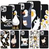 Cartoon Duck Goose Game Soft Case For iPhone 16 17 Air 16E 15 Plus 11 12 13 Mini 14 Pro Max Phone Cover Apple 7 8 SE Coque Funda