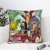 Mole Krtek Little Maulwurf Cartoon Pillowcase Printing Cushion Cover Decoration  Throw Pillow Case Cover Home Zippered 18"