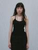 PLATDUJOUR Halter Neck Sleeveless (Black)