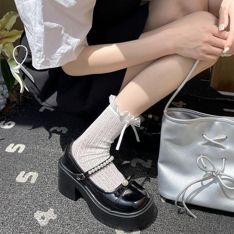 Fashion Shoes Female 2025 Brand Women's High Heels Fashion Buckle Strap Office and Career New Round Toe Platform Heelszapatos