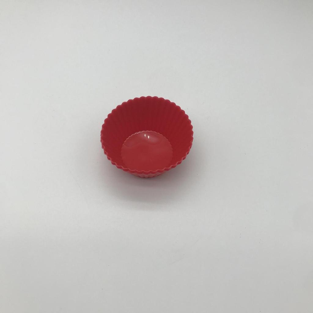 High-Temperature Resistant Round Silicone Cake Tart & Muffin Mold - 7CM Diameter