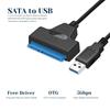 USB Rapid 2.0 zu SATA 22Pin Kabel Konverter Festplattentreiber Adapter für 2,5 Zoll HDD/SSD