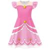 26273 Kids Girls Lily Lovebraids Stars Printed Pink Dress Pants Bag Set Halloween Cosplay Costumes