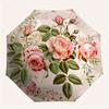 Rose Floral-themed, Eight-ribbed, Self-folding Umbrella Is Suitable for Everyday Outdoor Use and Is An Ideal Gift for Friends and Family, As