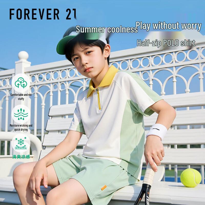 FOREVER21 Girls 2026 Summer Polo T-Shirt 140