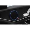 2016- Trim 4X Aluminum Blue Inner Door Speaker Frame Cover For Benz GLC X253