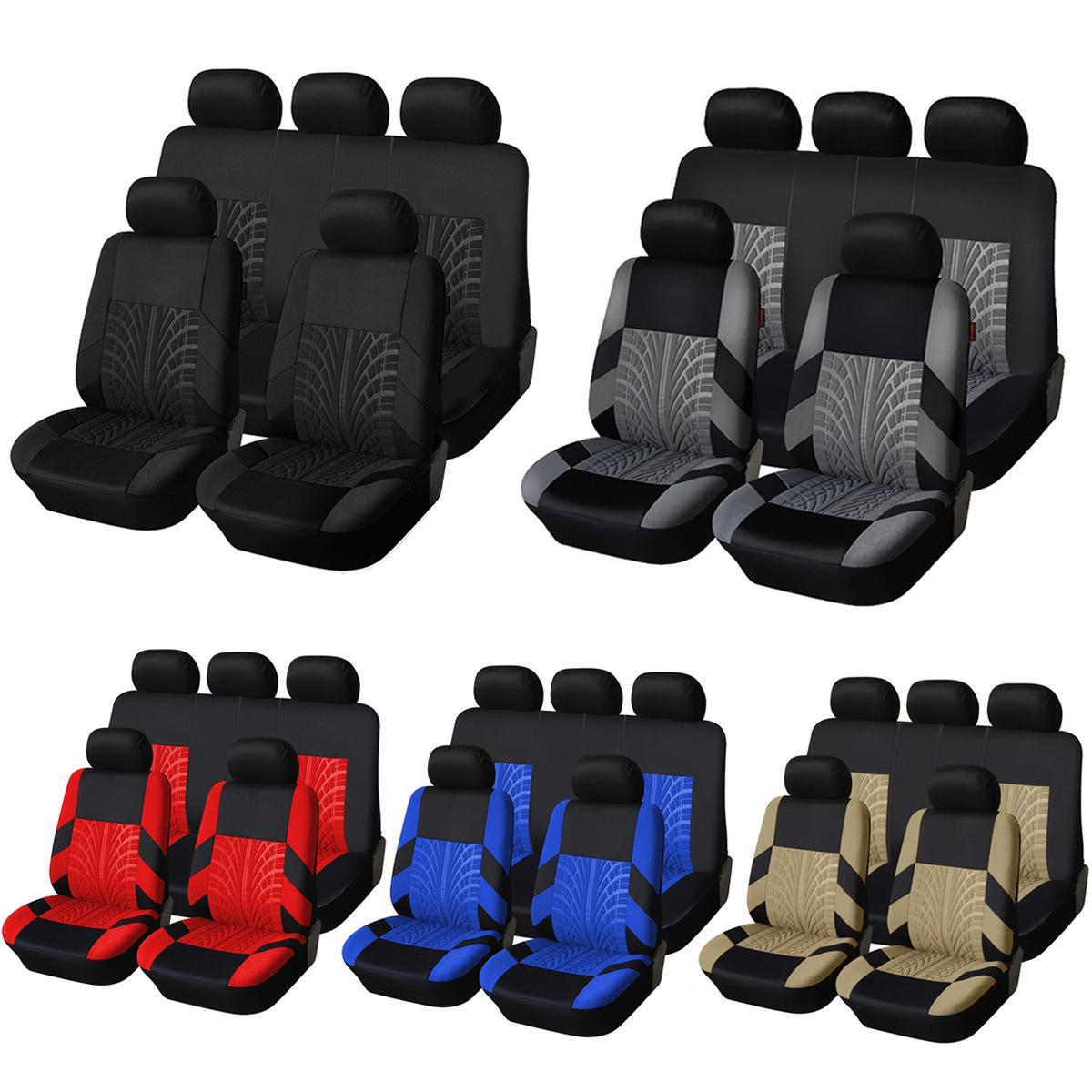 

Универсальный всесезонный рисунок шины Чехол и подушка для автомобильного сиденья Gray 4-piece (Front Double Seat)