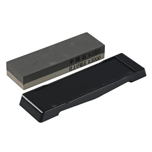 Pearl Metal Knife Sharpening Whetstone, Medium Whetstone, Twin Finishing Whetstone, Handy Accessory C-3470