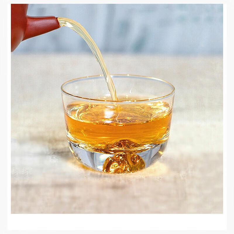 Crystal Gold Mountain Glass Tea Cup