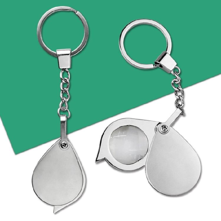 Keychains Magnifier with 20X Enlargement, Metal Constructions Loupes for Small Text and Fine Detail Inspection Tool