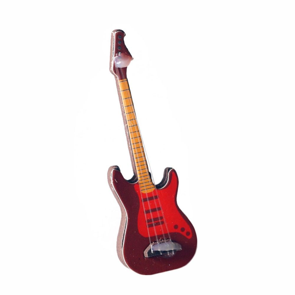 

Classical Guitar Miniature Guitar Pretend Toy Guitar Scene Model Mini Dollhouse Guitar Kids Style B