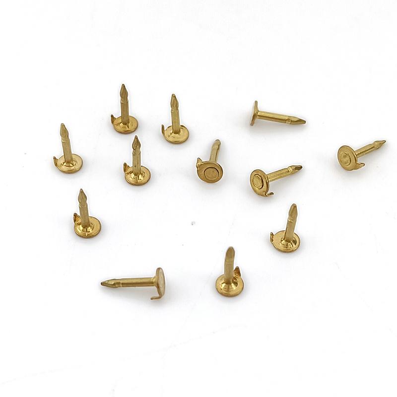 Factory Supply Brooch Accessories Round Blank Nail Locking Pin Metal Crafts Solid Brass Butterfly Clutch Pin Back