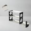 Tabletop Organizer with Acrylic Shelves Compact 3-Tier Storage Rack Long-Lasting