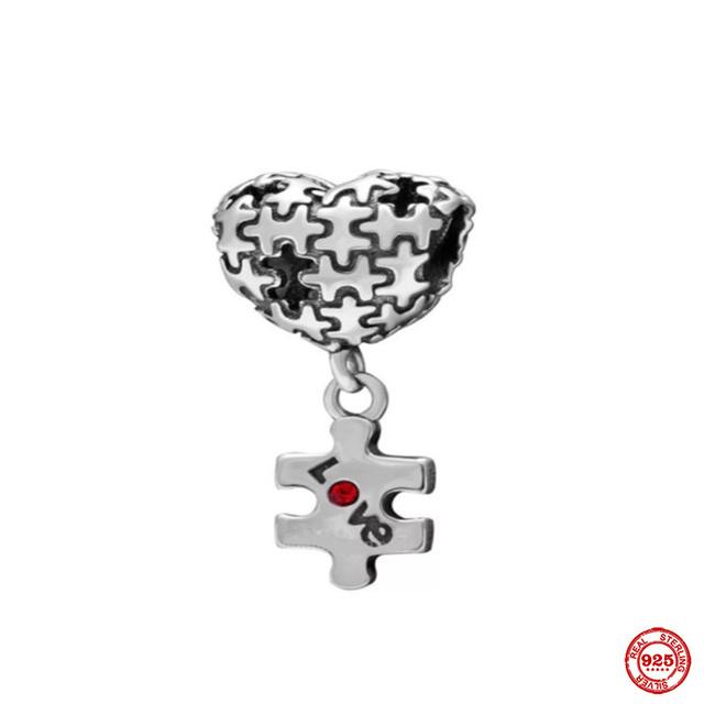 New Fashion Silver 925 Charms Couple Love Beads Tower Camera Pendant Fit Woman's Bracelets Fine Europe Jewelry Gift