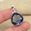 Vakker Tanzanite Gemstone 925 Sterling Sølv anheng Håndlaget smykkegave til kvinner